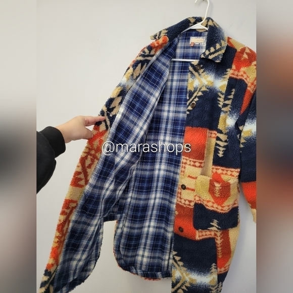 Pilcro Leopard Sherpa Duster Jacket - Picture 7 of 10